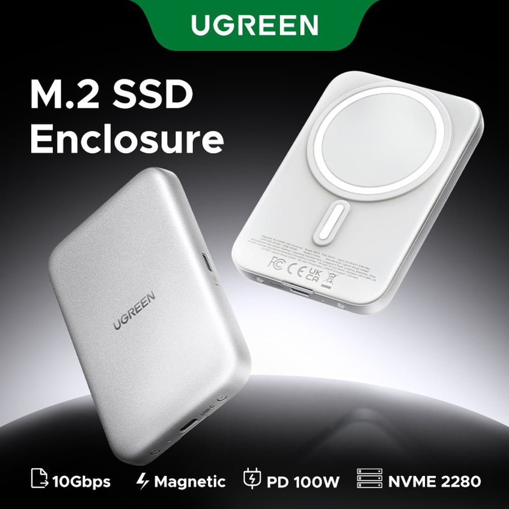 UGREEN  55151 Magnetic M.2 NVMe SSD Enclosure