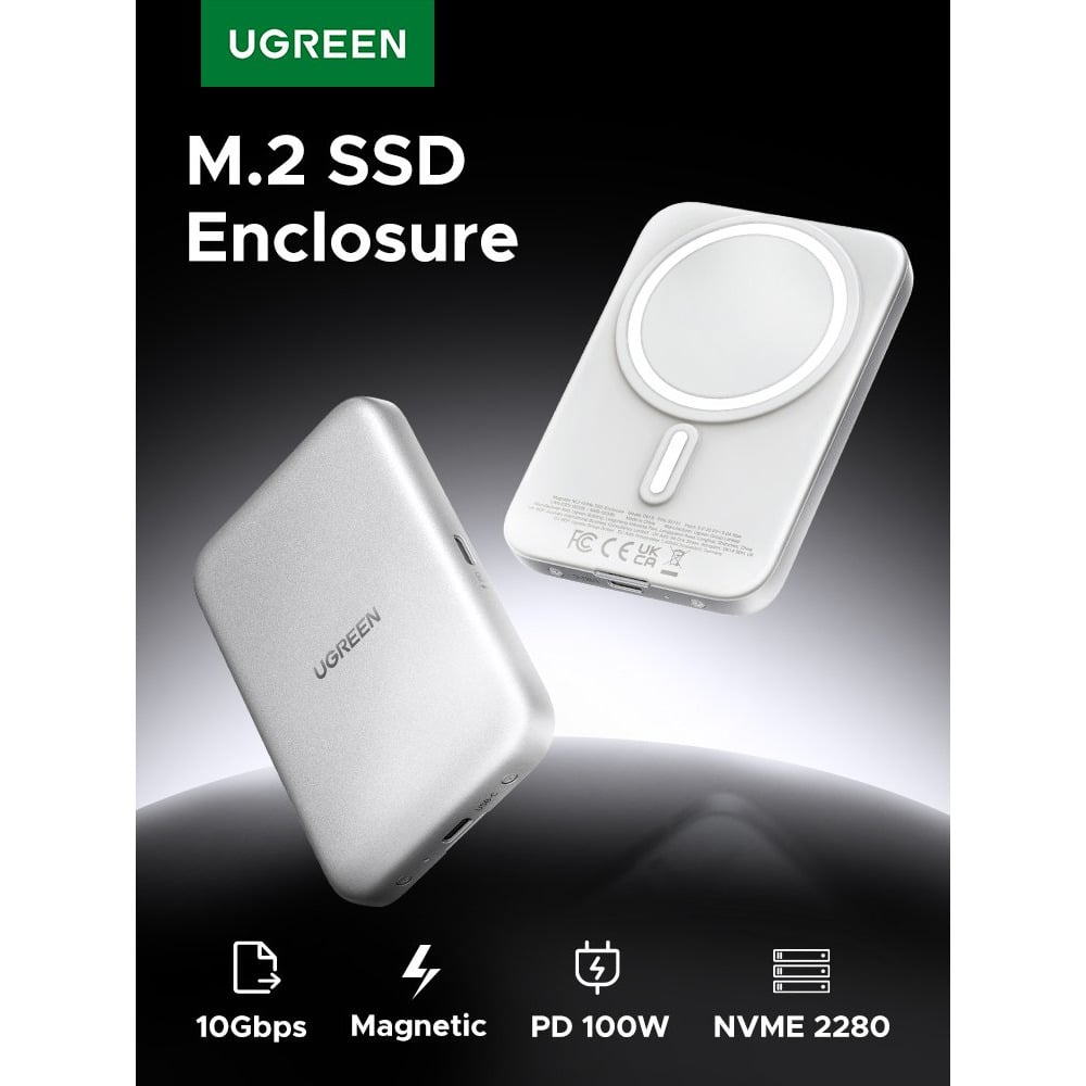 UGREEN  55151 Magnetic M.2 NVMe SSD Enclosure