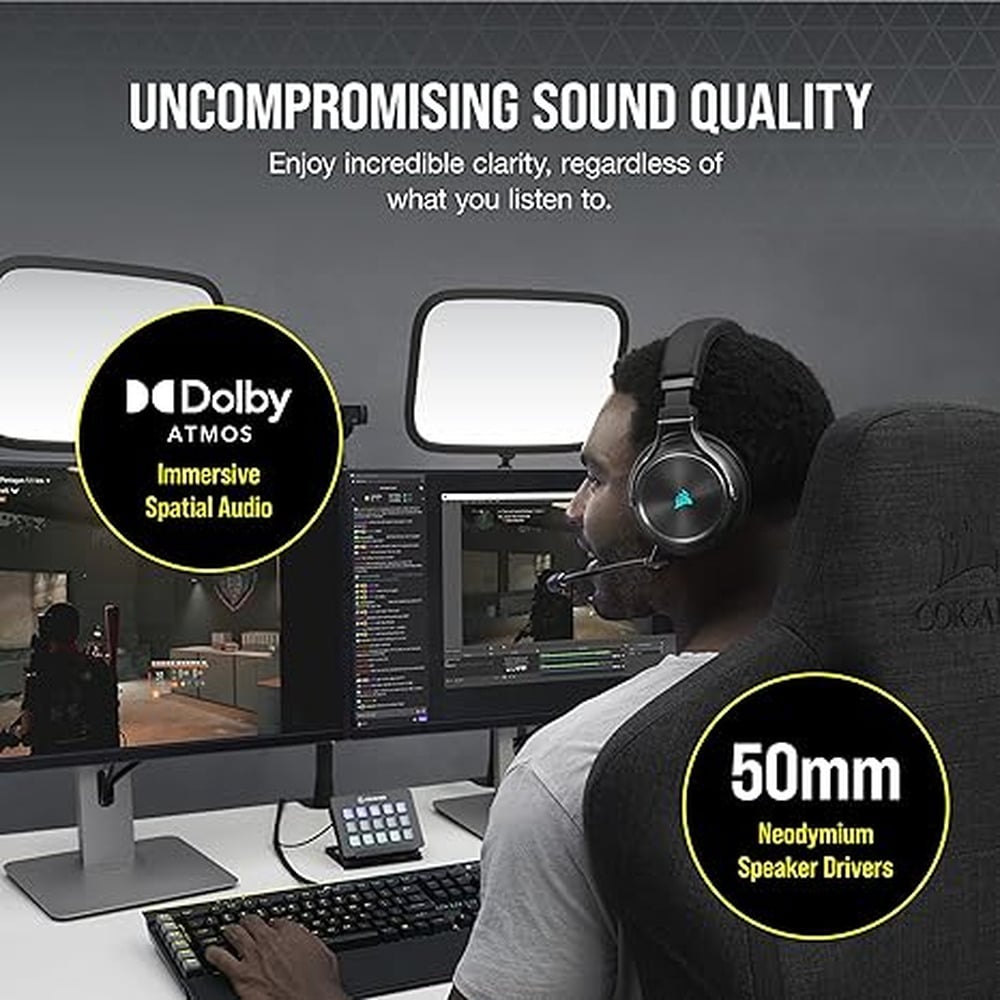 Corsair Virtuoso RGB Wireless XT High-Fidelity Gaming Headset