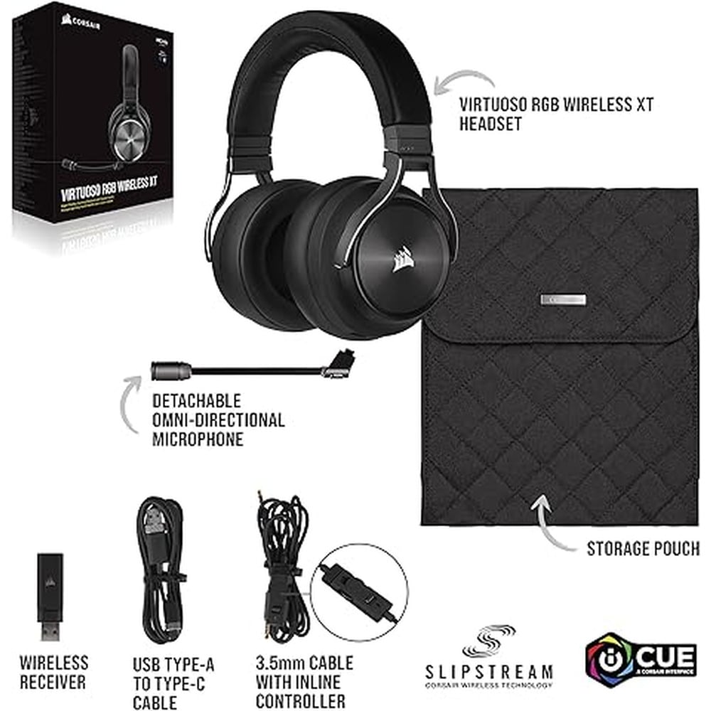 Corsair Virtuoso RGB Wireless XT High-Fidelity Gaming Headset