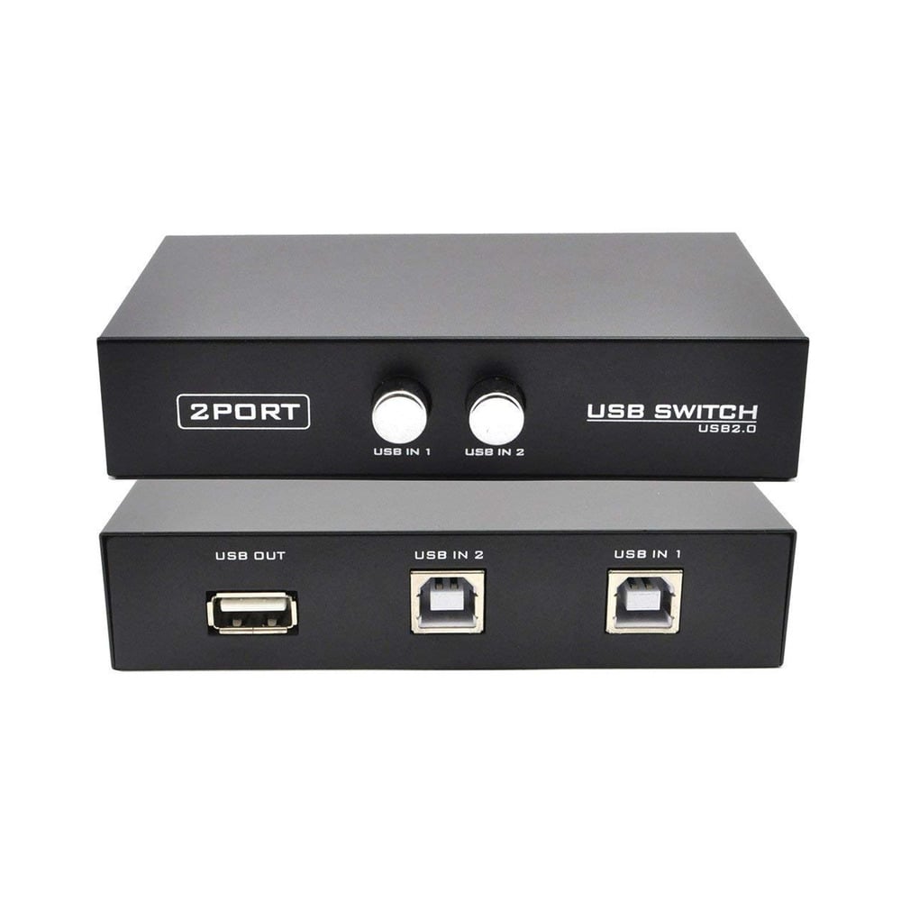 2 Port USB 2.0 Printer Sharing USB Switch