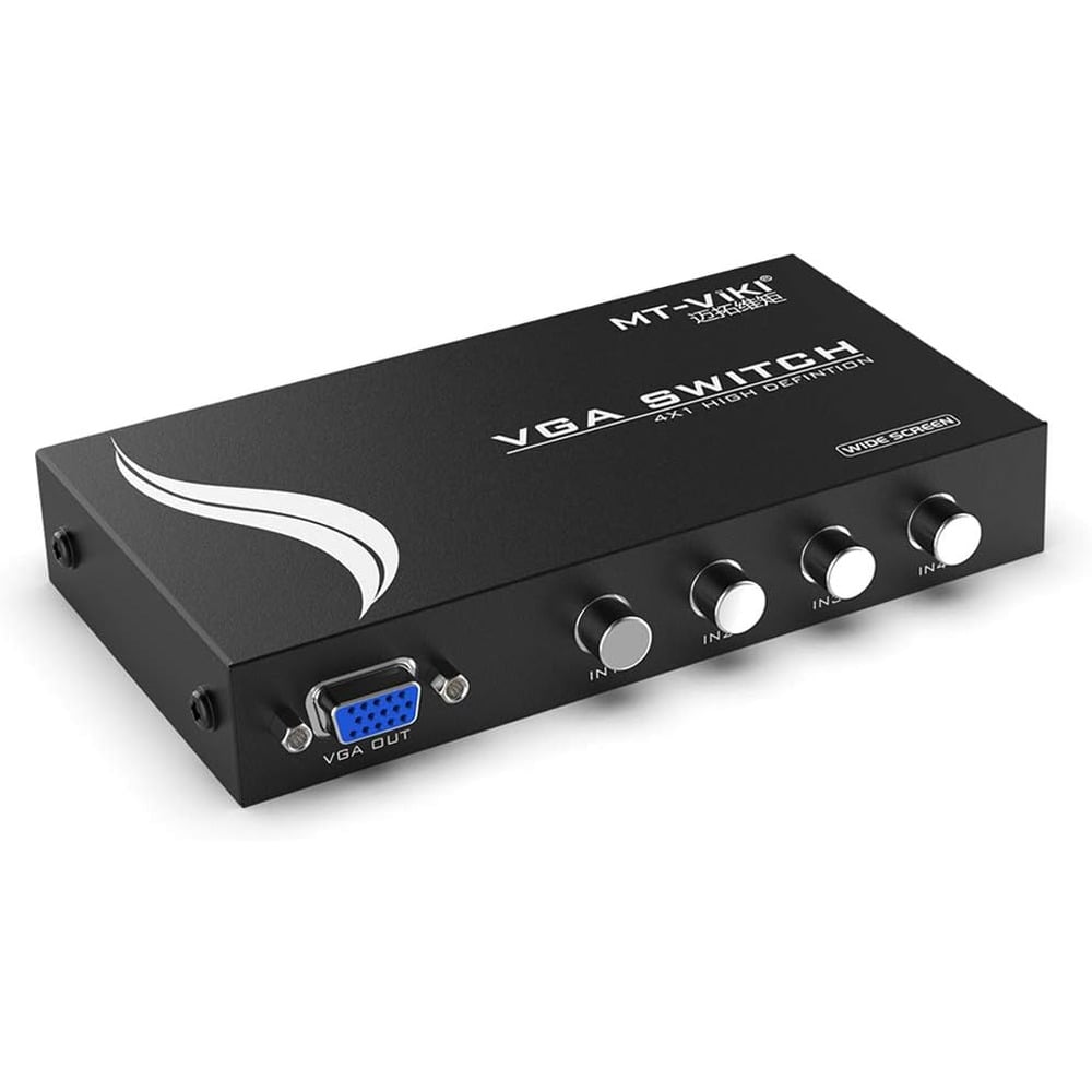 4 Port VGA Switch Video Selector Switcher Box (4 Input 1 Output)