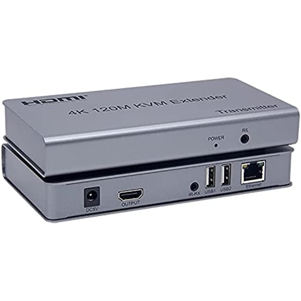 4K HDMI 120M KVM Extender Over IP with IR USB