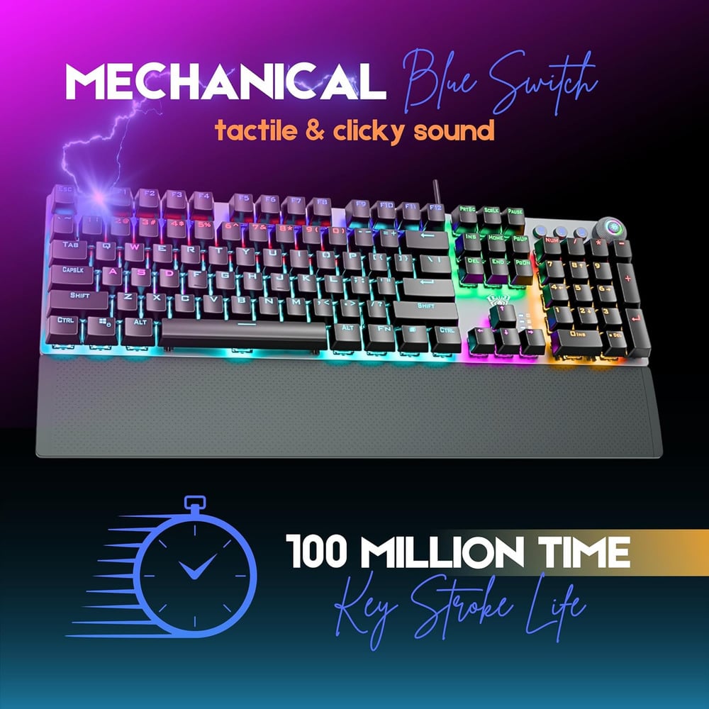 Aula F2058 Wired Mechanical Gaming Keyboard