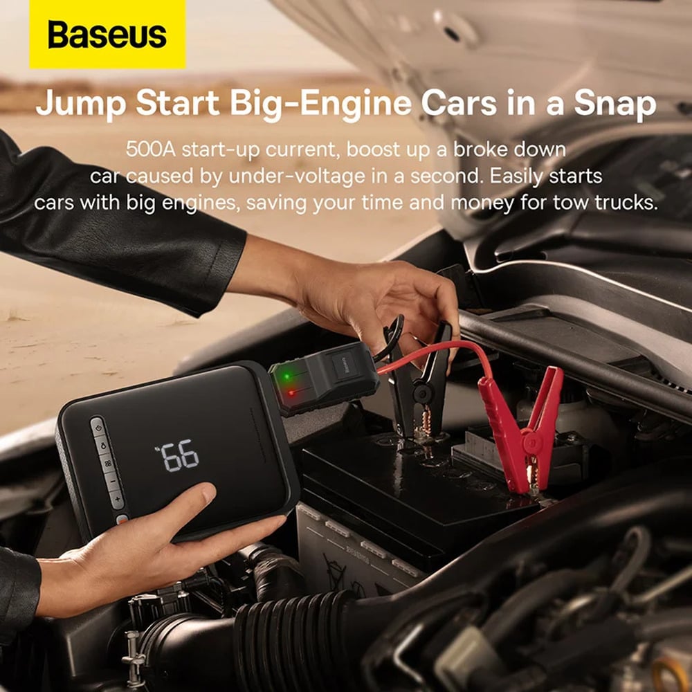 Baseus 2 in 1 8000mAh 1000A Car Jump Starter & Inflator Pump