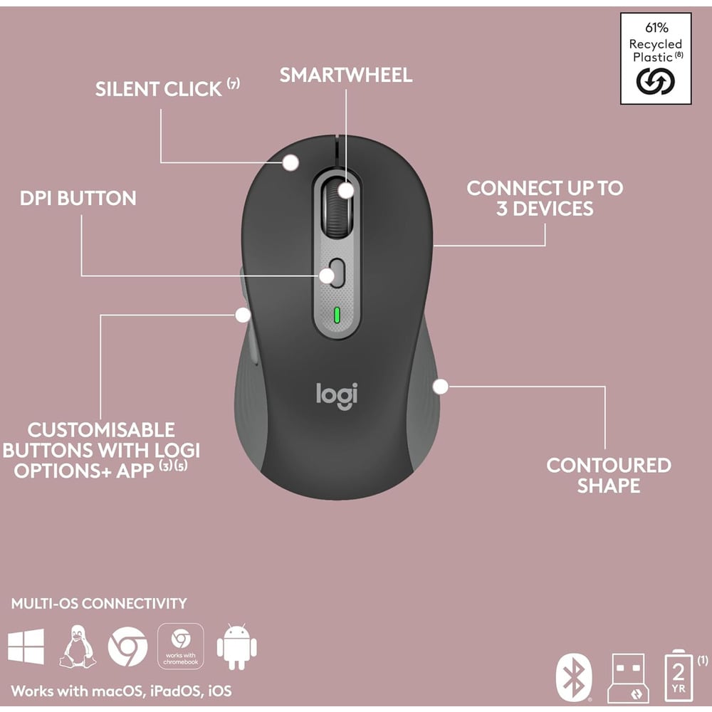 Logitech MK950 Bluetooth Mouse Combo