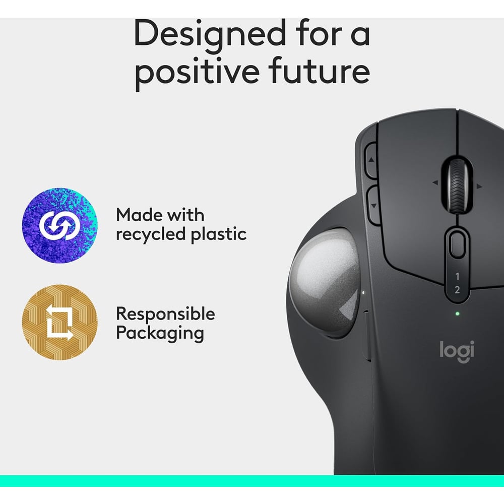 Logitech MX Ergo S Ergonomic Wireless Trackball Mouse