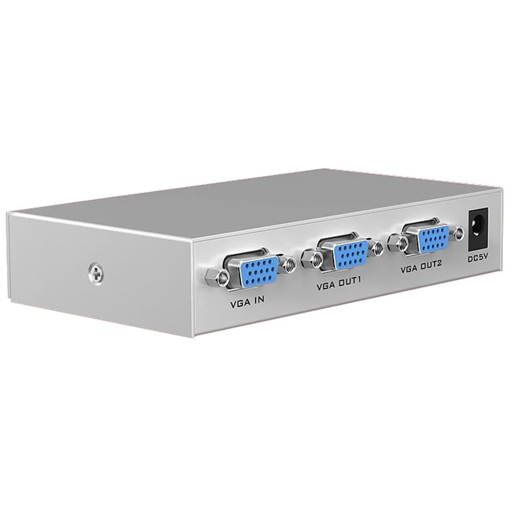 MT 2 Port 2 Out 1 In VGA Splitter