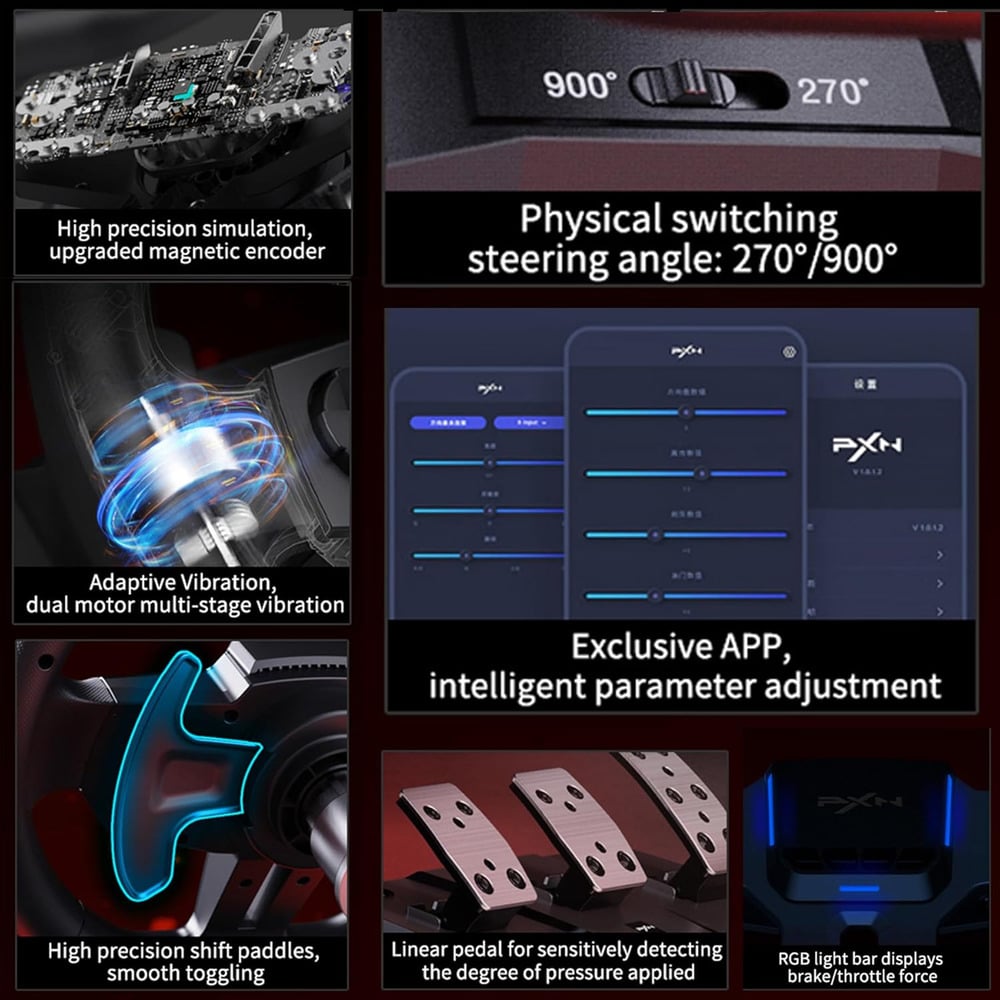 PXN V9 Gen2 Racing Steering Wheel