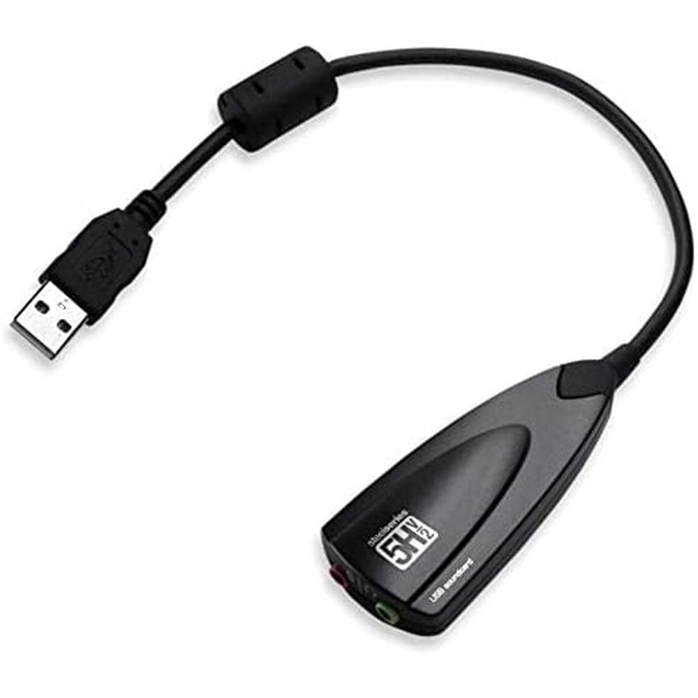 Steel Sound 5HV2 USB Plug and Play Virtual 7.1 Surround Sound Card Adapter