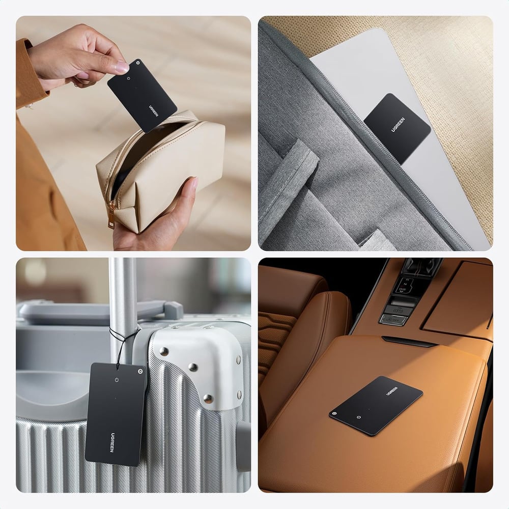 UGREEN 45298 Slim Card Smart Finder Compatible with Apple Find My