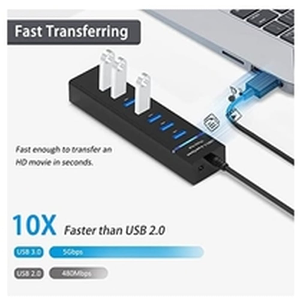 USB 3.0 Super Speed 7 Ports Hub