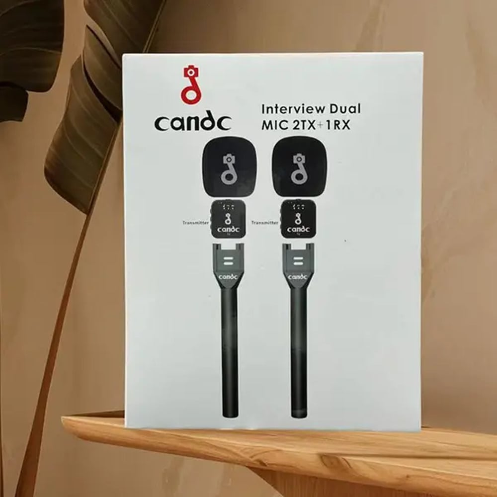 CANDC®️ Professional Interview Mic  Dual Pack 2 x TX — 1RX
