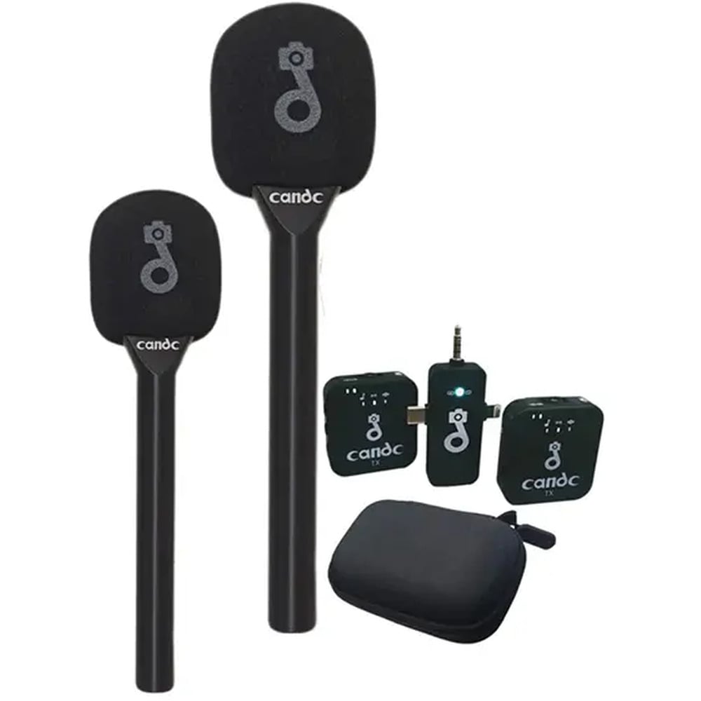 CANDC®️ Professional Interview Mic  Dual Pack 2 x TX — 1RX
