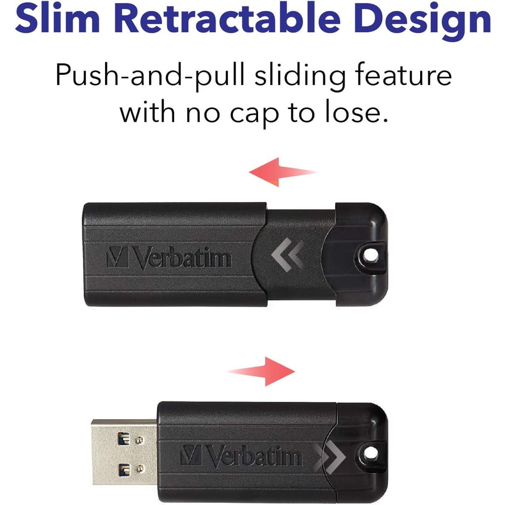 Verbatim 49317 PinStripe 3.2 Gen 1 32GB Flash Drive