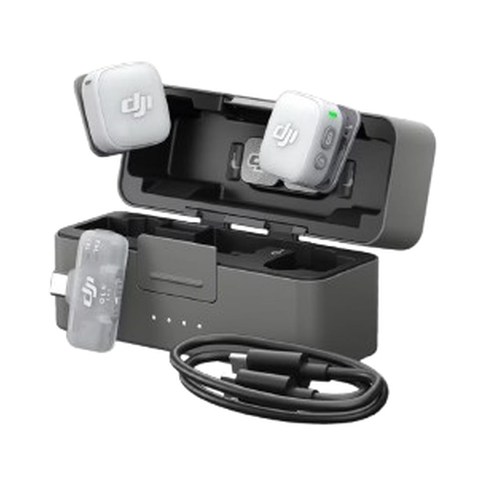 DJI Mic Mini 2, 2-Person Wireless Microphone for Camera &amp; Smartphone (2 TX + 1 Mobile RX + Charging Case)