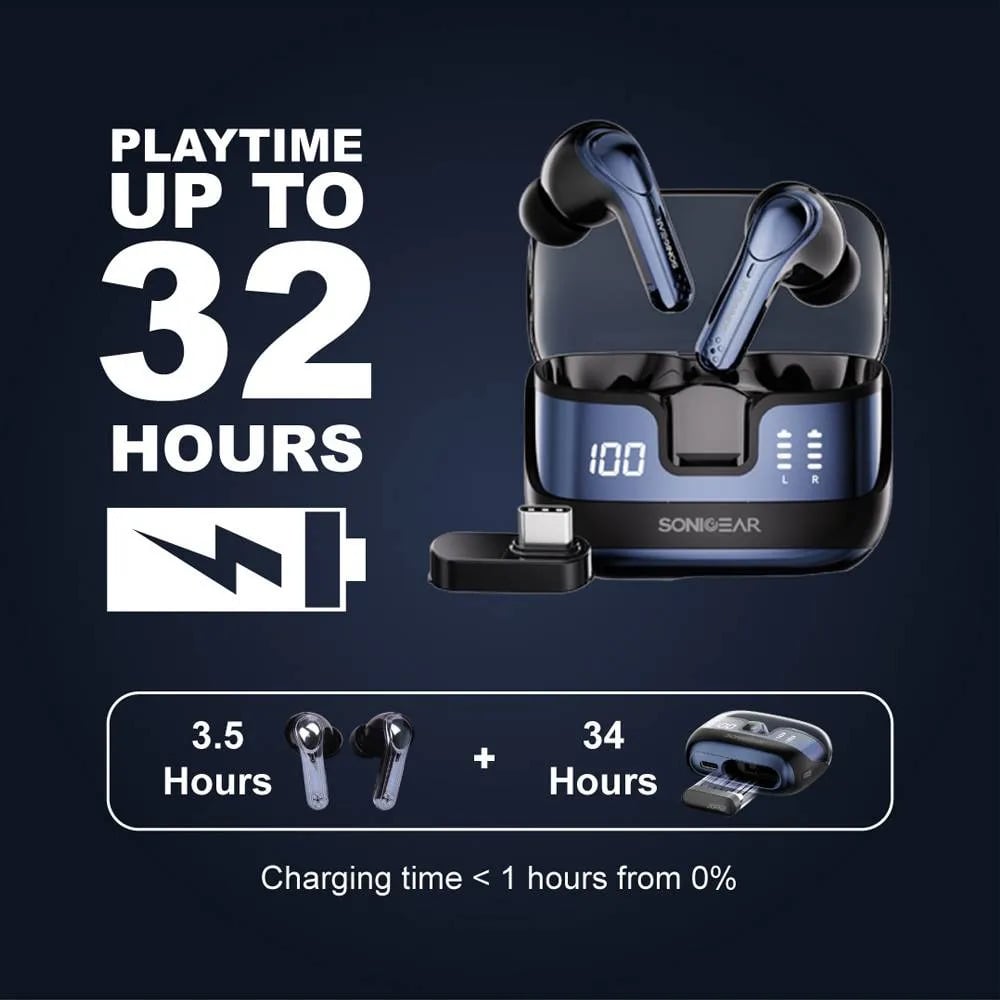 SonicGear Earpump XP2  Bluetooth Earbuds