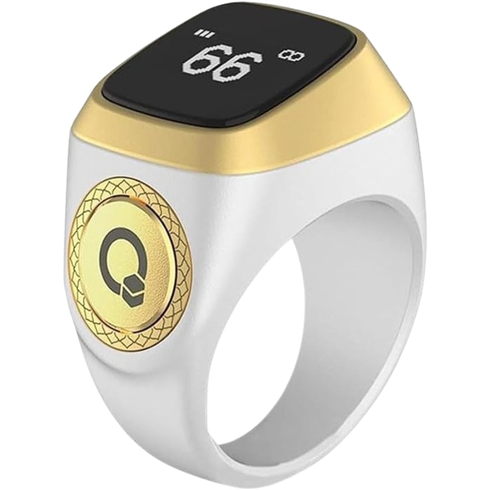 iQibla E01 20mm Smart Zikr Tasbih Ring with OLED Display with Mobile App