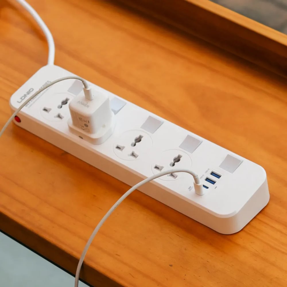 LDNIO SC4408C 4 Power Socket + 4 USB-A/Type-C 2500W Extension Power Cord