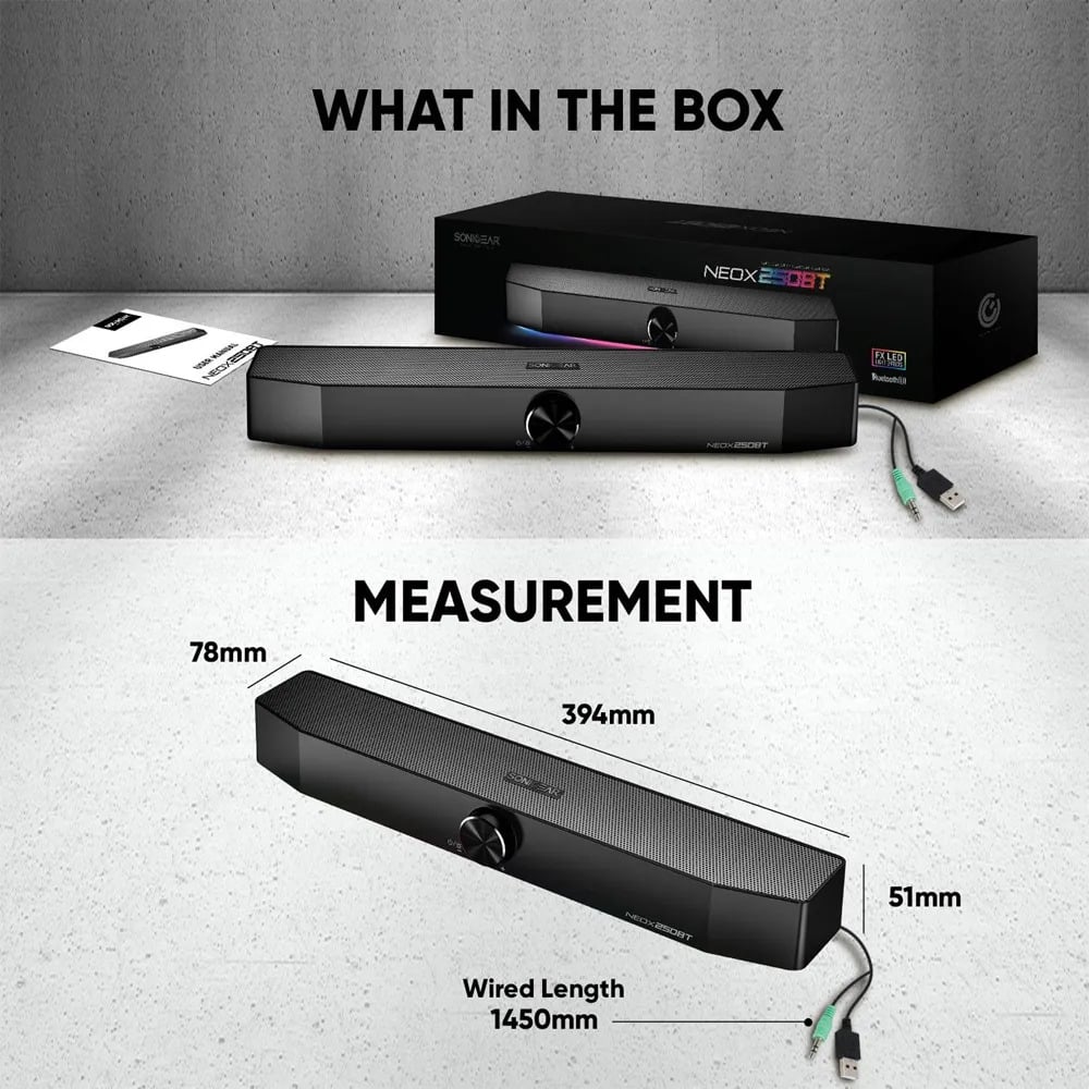 SonicGear Neox 250BT Bluetooth Soundbar