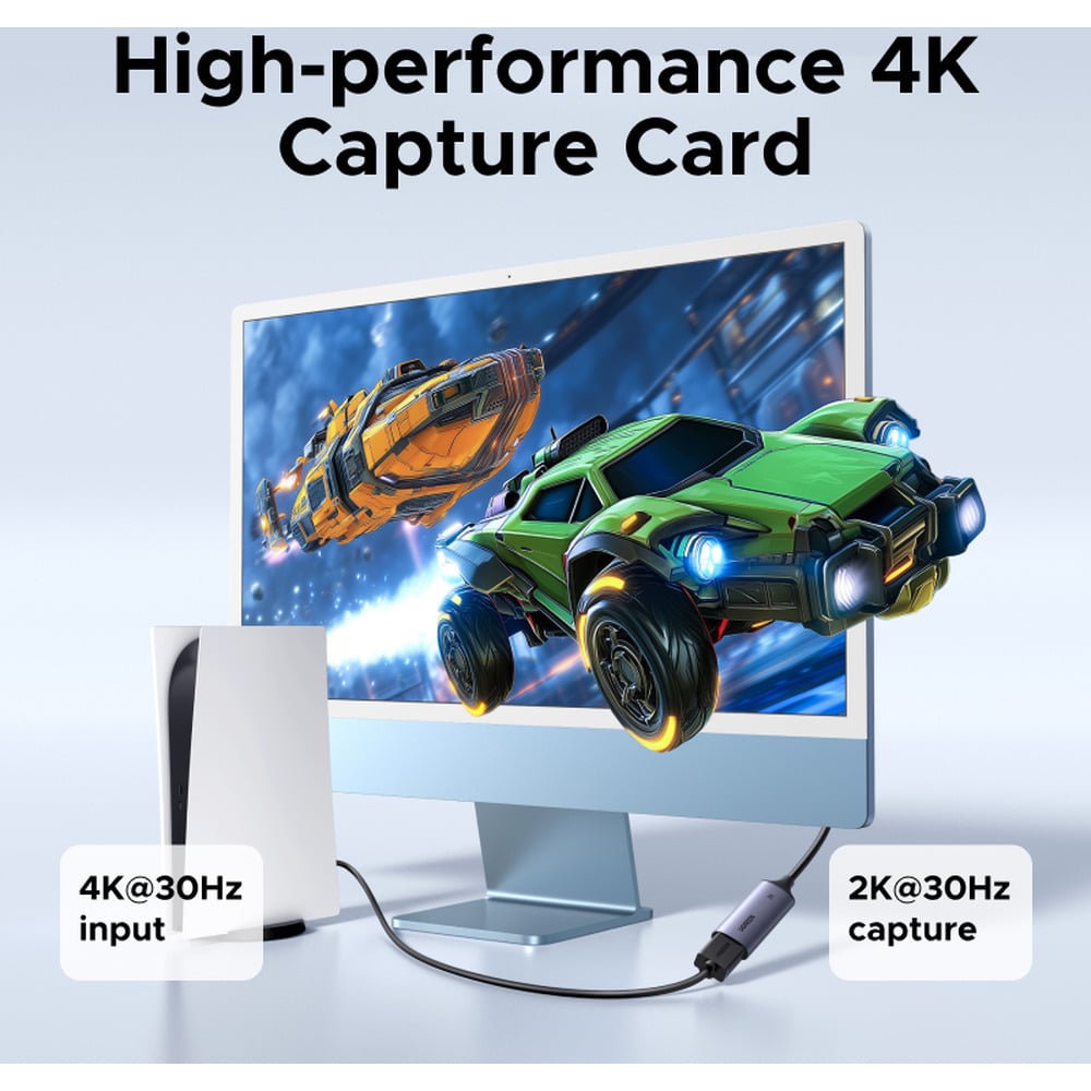 UGREEN 15389 HD USB/Type-C 2K 30Hz USB Video Capture Card