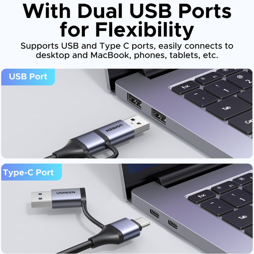UGREEN 15389 HD USB/Type-C 2K 30Hz USB Video Capture Card