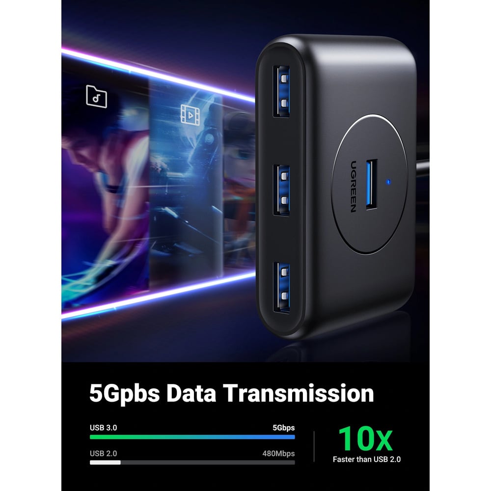UGREEN 20290 USB 3.0 4 0.5M Hub