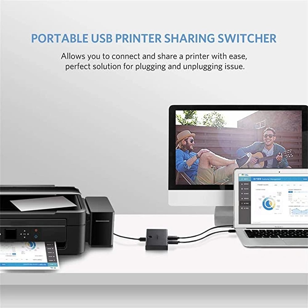 UGREEN 30345 USB 2.0 Sharing Switch 2 in 1 Out