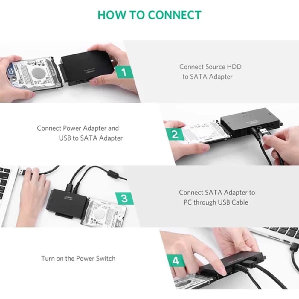 UGREEN 30353 USB 3.0 To Sata &amp; IDE HDD 3.5+2.5 Converter