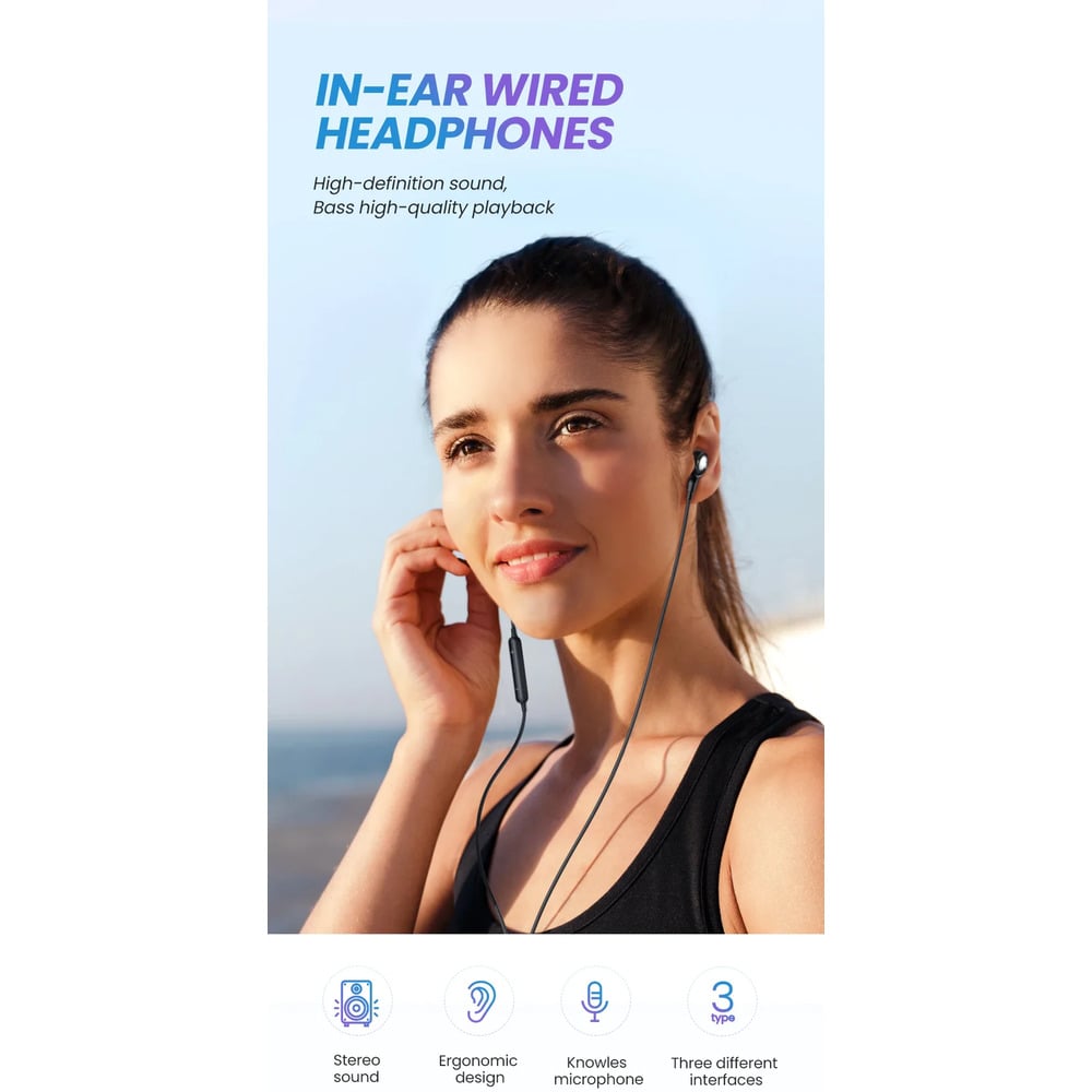 UGREEN 30637 In-Ear Earphones with 3.5mm Plug