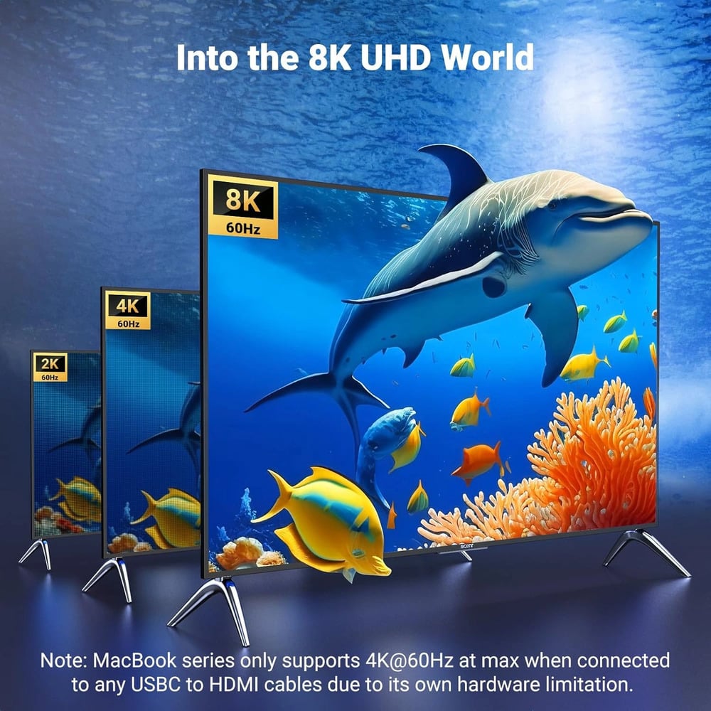 UGREEN 35596 Type-C to HDMI 8K 60Hz 1M Cable