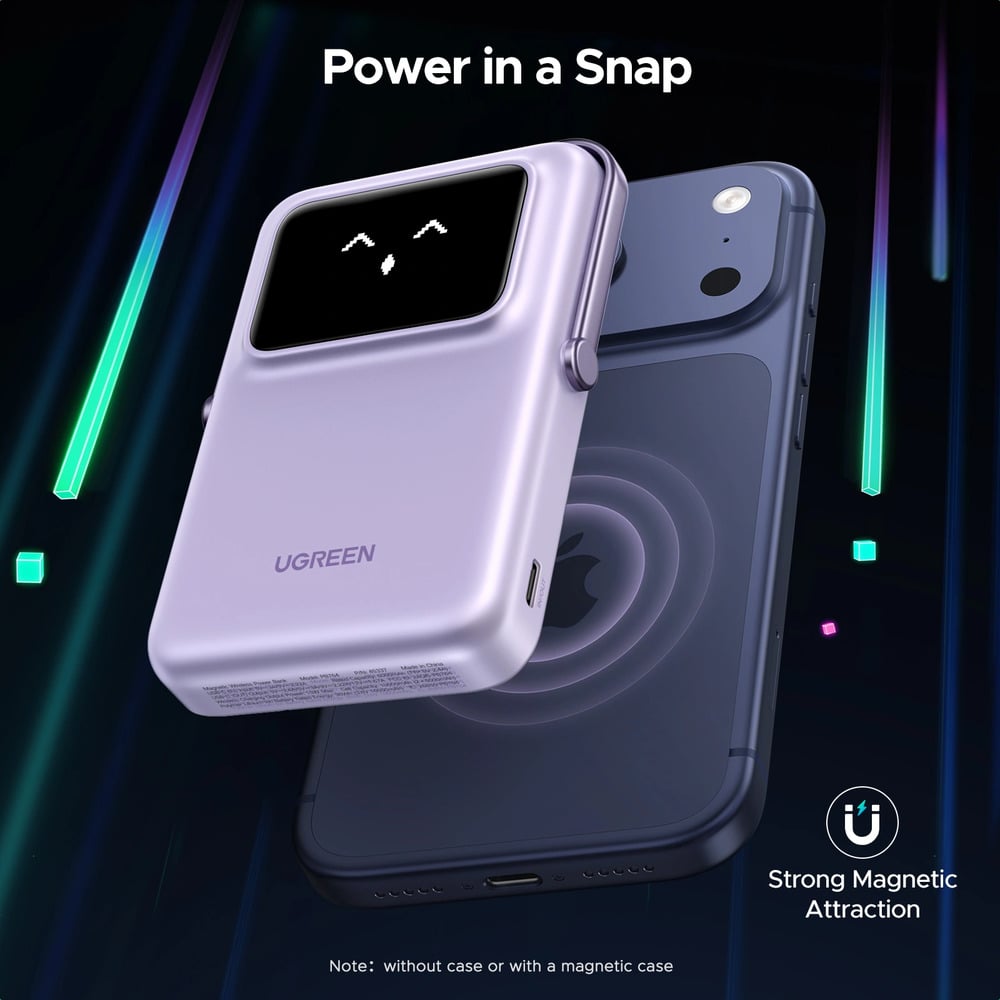 UGREEN 45328 20W 10000mAh Uno Magnetic Wireless Power Bank With Stand