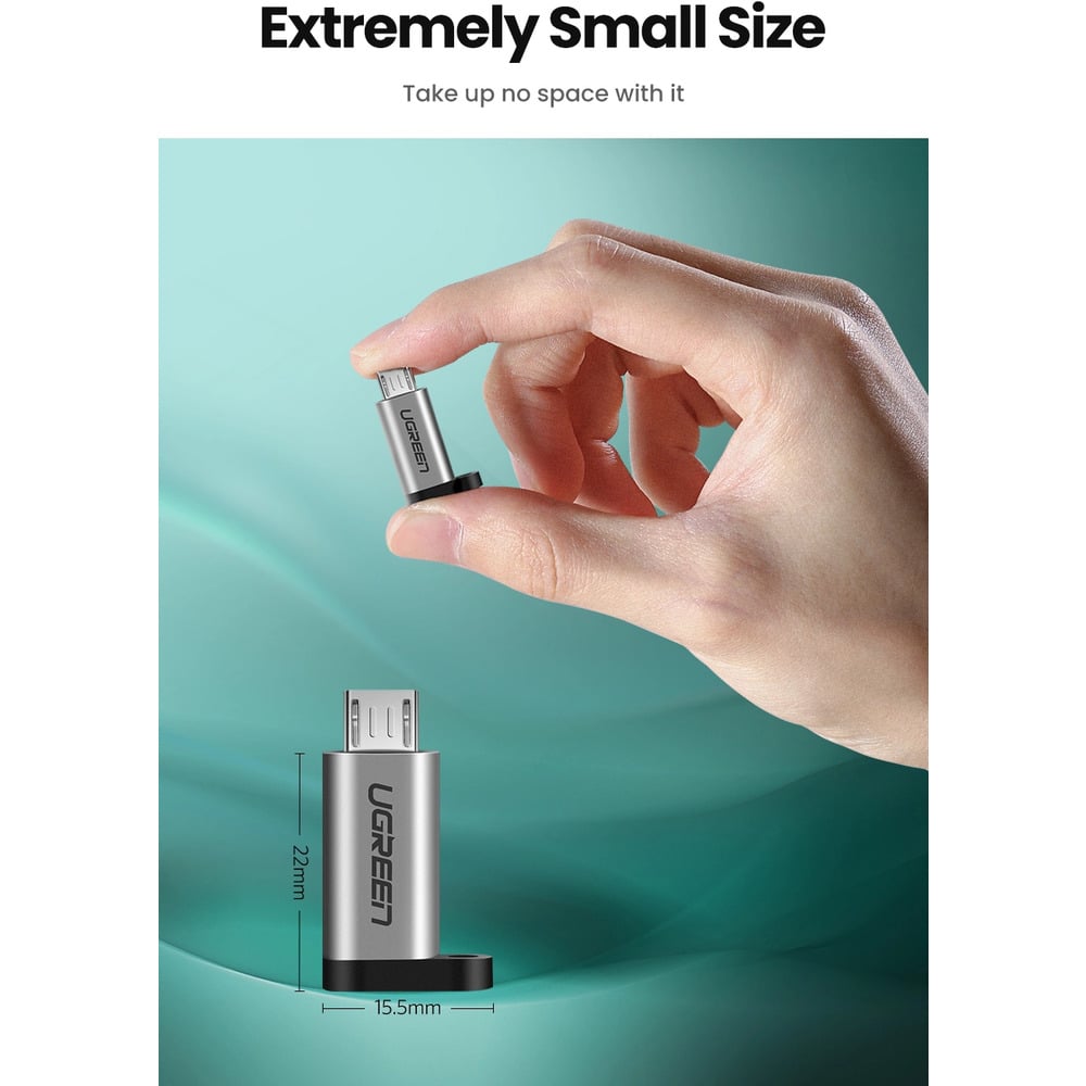 UGREEN 50590 Micro USB Male To Type-C Female Adapter