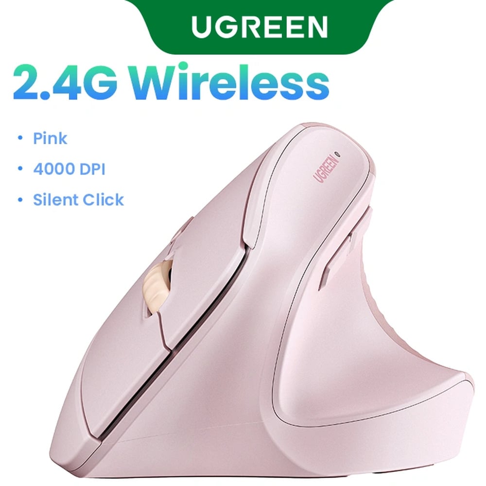 UGREEN 55917 Multi-Mode Bluetooth + Wireless Vertical Mouse