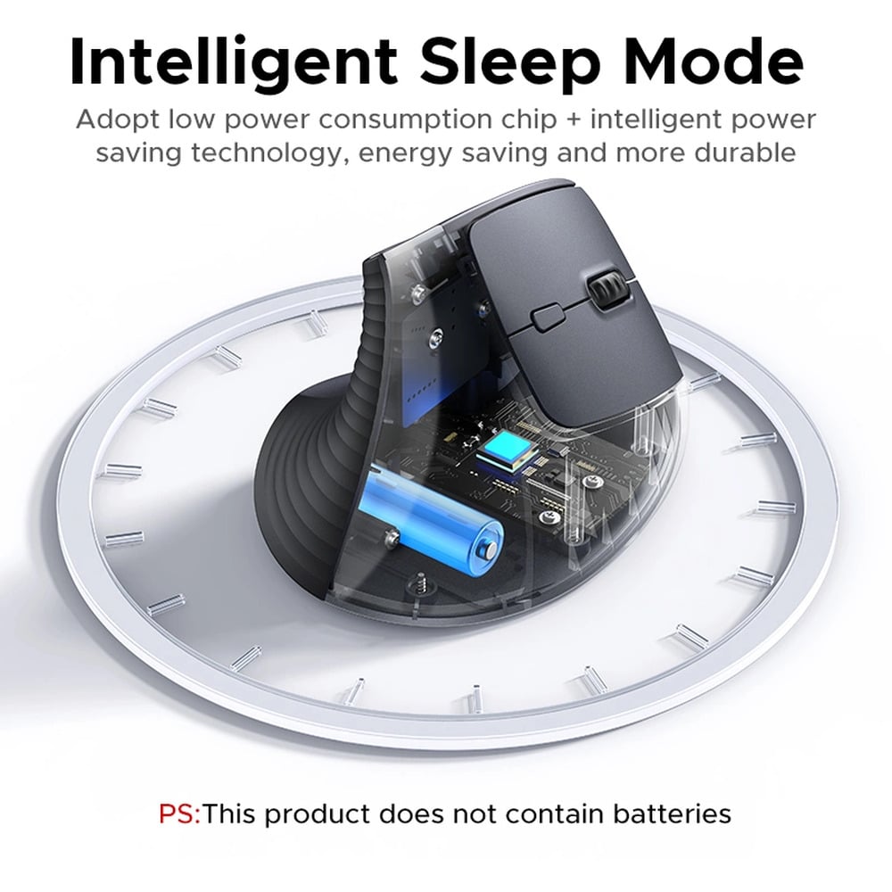 UGREEN 55917 Multi-Mode Bluetooth + Wireless Vertical Mouse