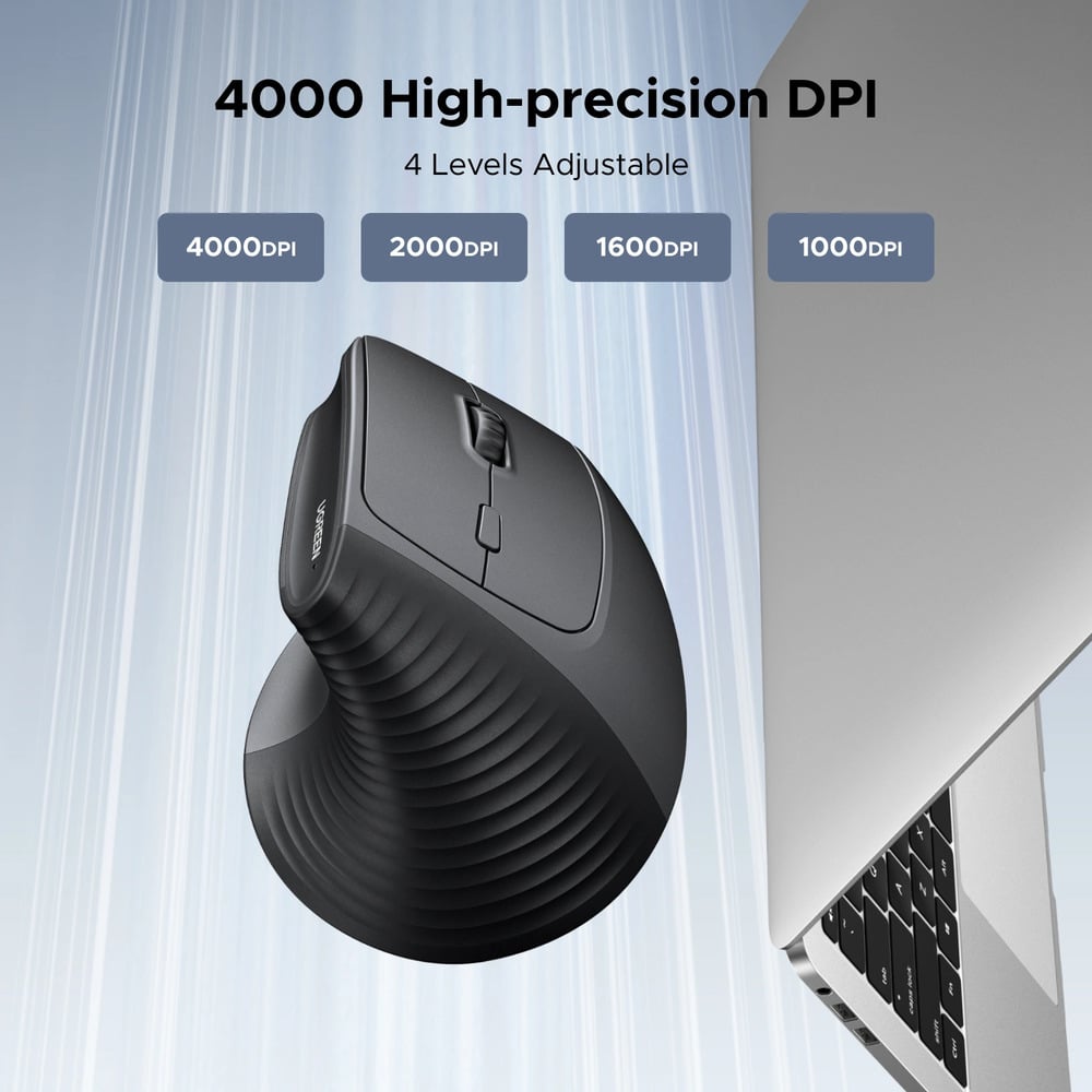 UGREEN 65042 Bluetooth &amp; Wireless Vertical Mouse