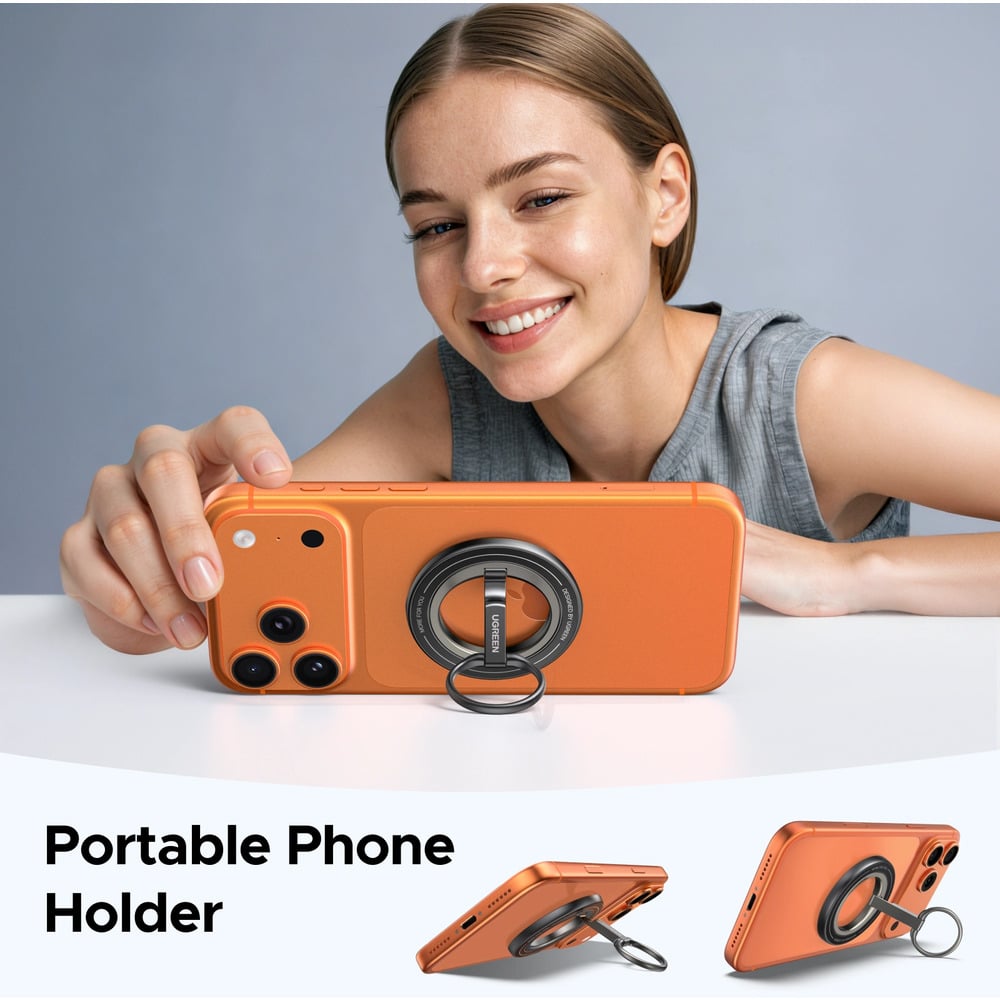 UGREEN 65819 2 In 1 Magnetic Phone Stand &amp; Ring Holder