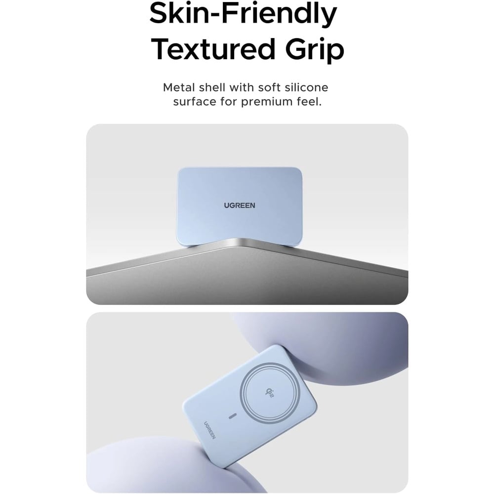 UGREEN 65840B 20W 5000mAh QI2 Aluminium Alloy Magnetic Wireless Power Bank