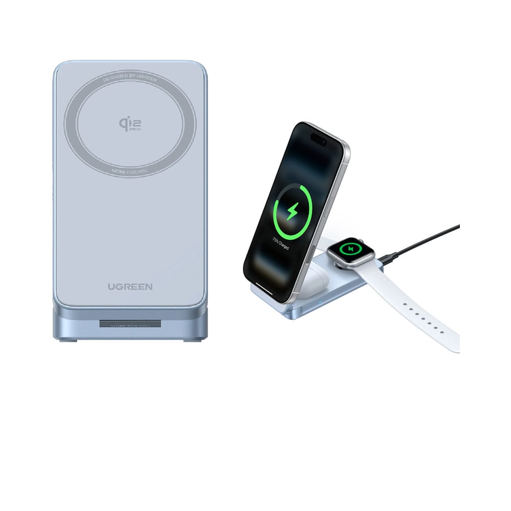 UGREEN 65901 25W Magflow Qi2 3-in-1 Magnetic Wireless Charger