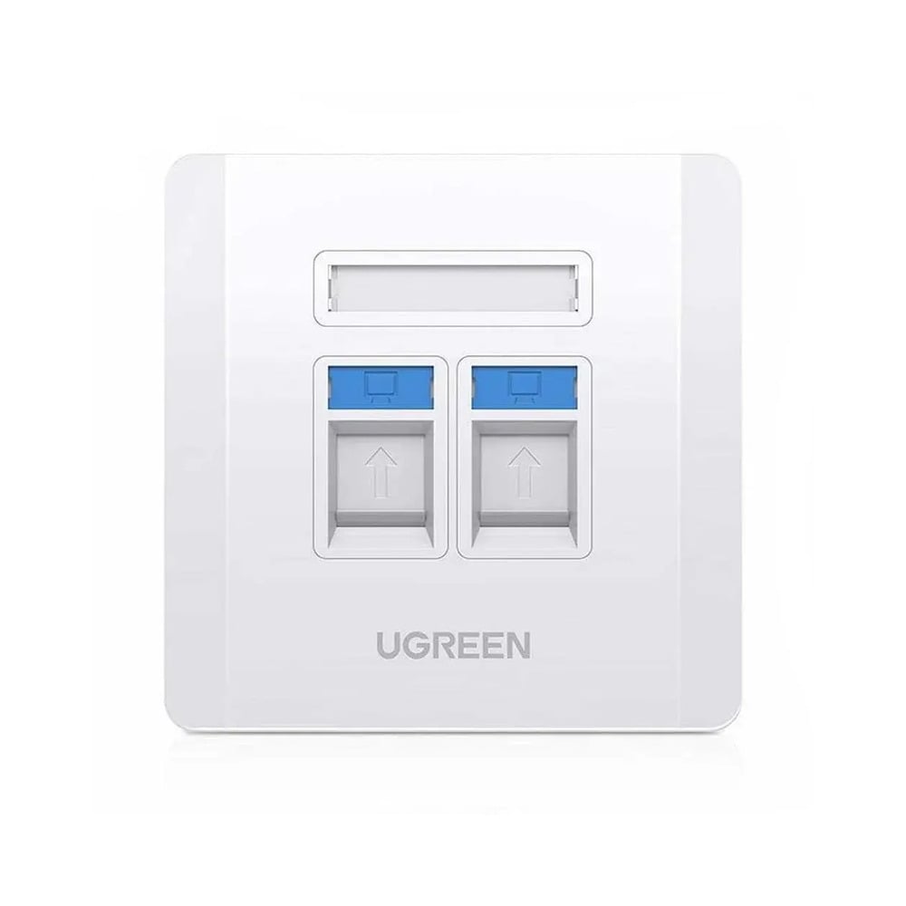 UGREEN 80182 Dual Port Wall Face Plate