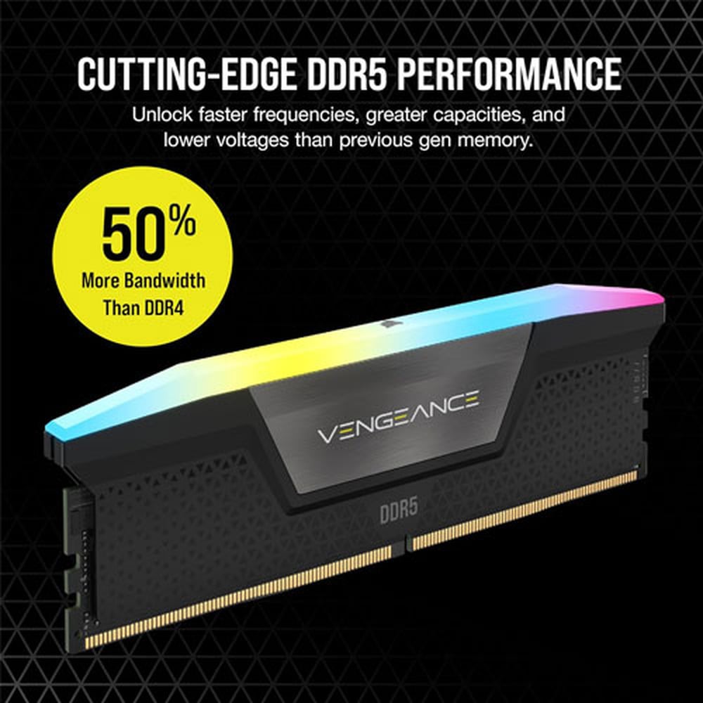 Corsair Vengeance RGB 16GB 1x16GB DDR5 5600MHz DIMM Memory 