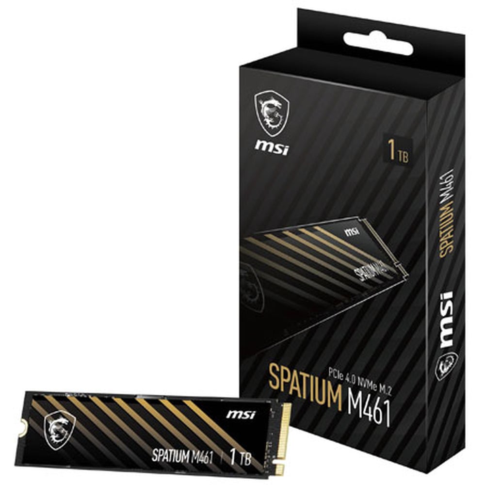 MSI Spatium M461 1TB PCIE 4.0 M.2 Solid State Drive