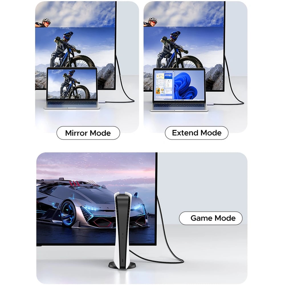 UGREEN 45503 HDMI 4K Fiber Aluminum Shell Male to Male 10M Optic Cable
