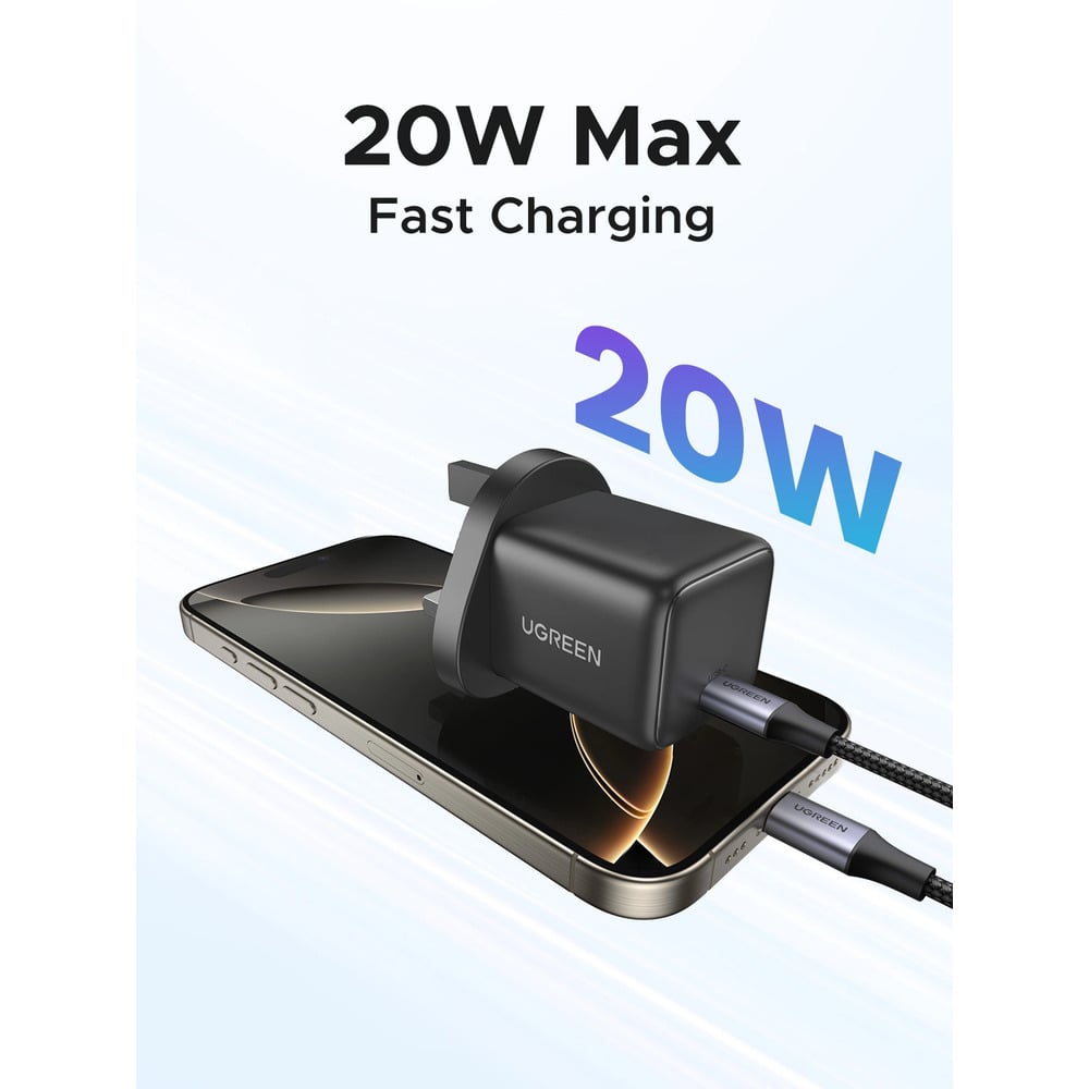 UGREEN 55529 GaN 20W Type-C UK Pin Fast Charger