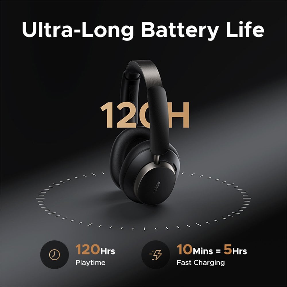 UGREEN 55687 Studio Pro HiTune Max6 120hr Hybrid ANC Headphones with Hi-Res Audio and LDAC Support