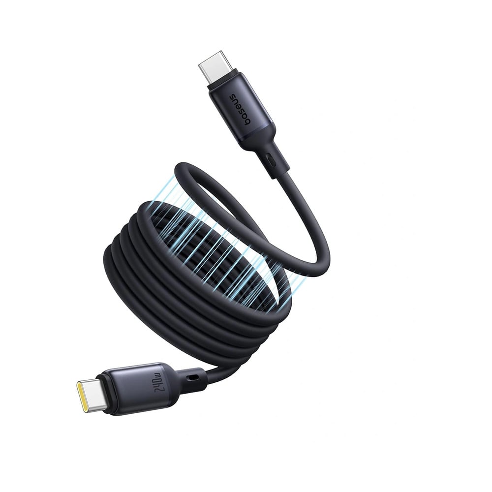 Baseus PicoGo 240W Type-C to Type-C Magnetic Liquid Silicone Fast Charging 1M Cable
