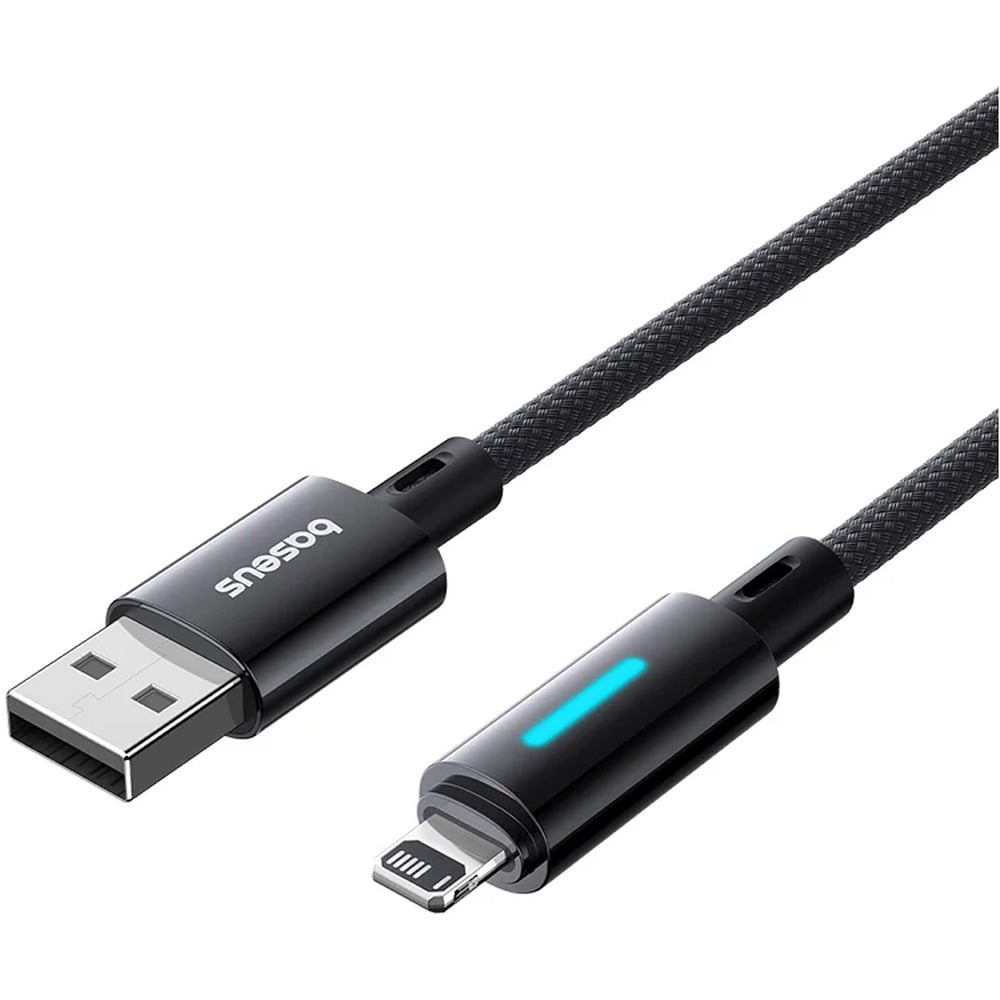 Baseus Lit Button-Control USB to Lightning 2.4A Fast Charging 1M Data Cable