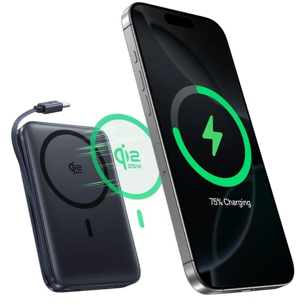 Baseus 10000mAh 45W PicoGo AM61 Qi2.2 Magnetic Power Bank with Built-in Type C Cable