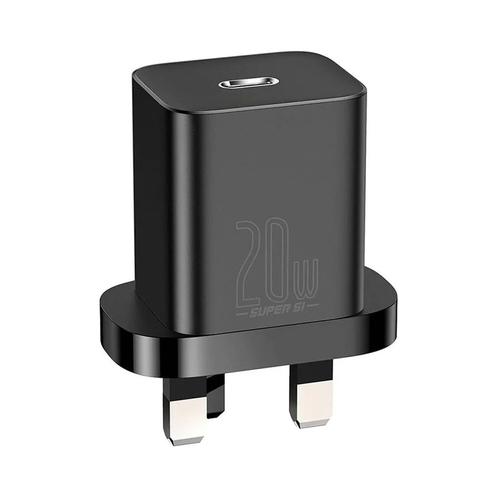 Baseus 20W Super Si 1C UK 3 Pin Quick Charger
