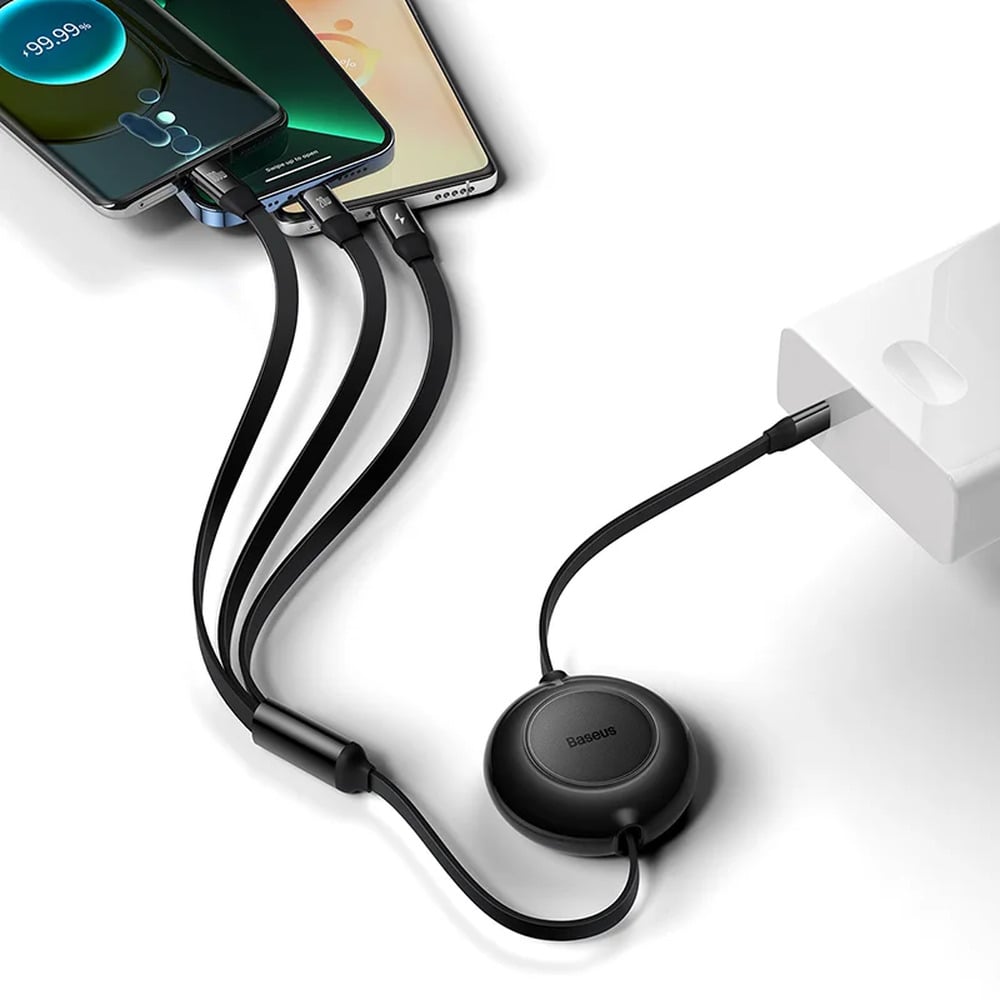 Baseus Bright Mirror 2 Series 100W Type-C to M+L+C Retractable 1.1M Cable
